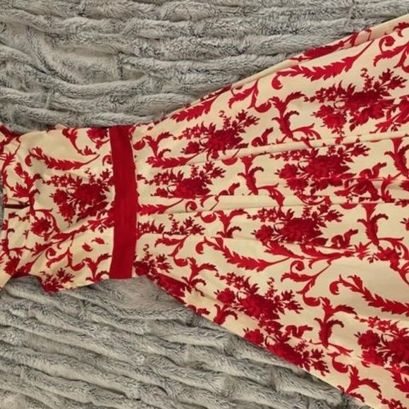 Red vintage dress, size 4 - Picture 2 of 3